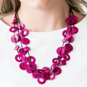 Pink Multi-Strand Necklace